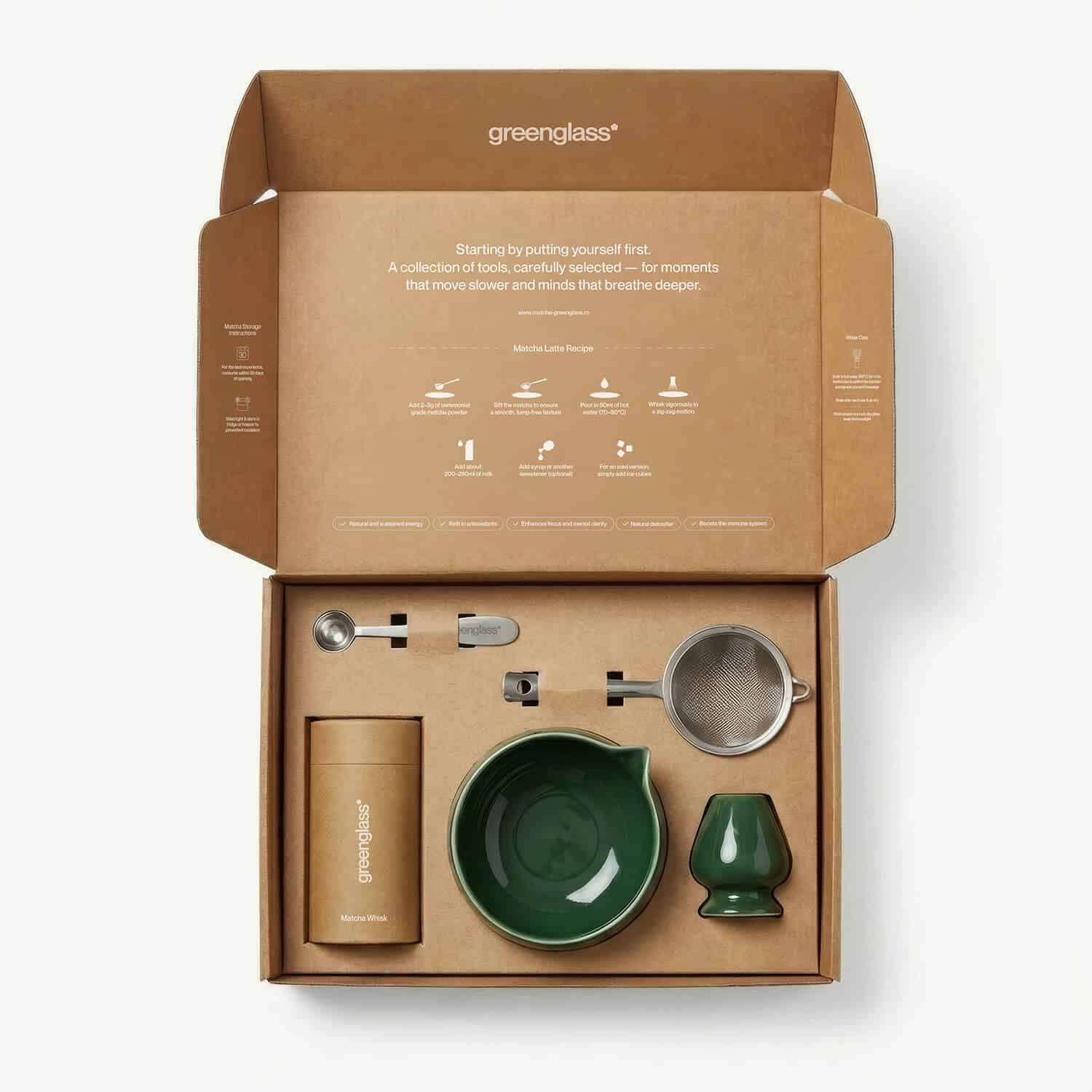 matcha starter kit greenglass set cu accesorii (1)